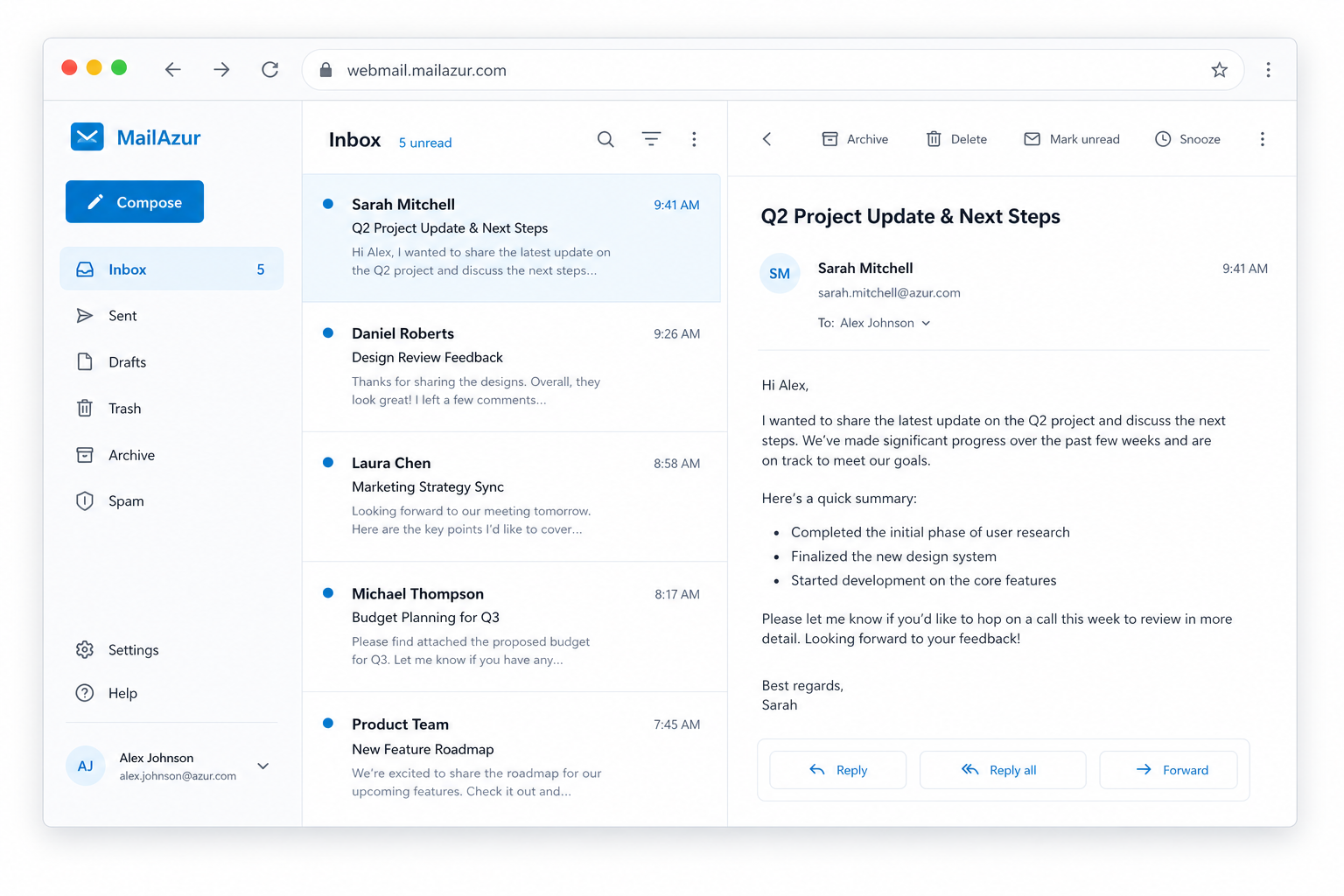 mailazur webmail preview